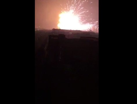 Huge explosion in the city of Tianjin, China