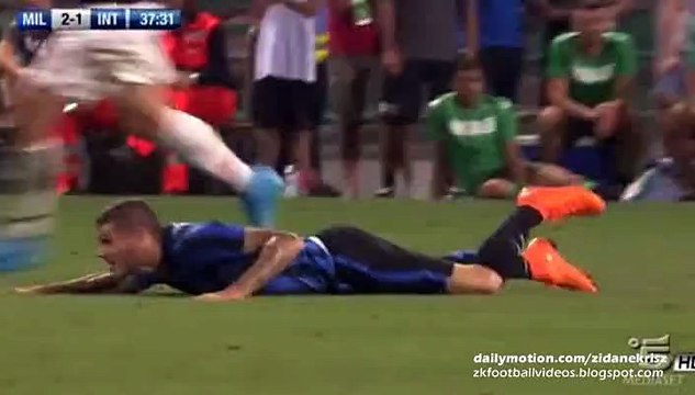 Alex Dismissal (Red Card) | Inter Milan v. AC Milan - Trofeo TIM 12.08.2015 HD