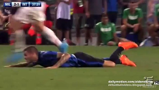 Alex Dismissal (Red Card) _ Inter Milan v. AC Milan - Trofeo TIM 12.08.2015 HD