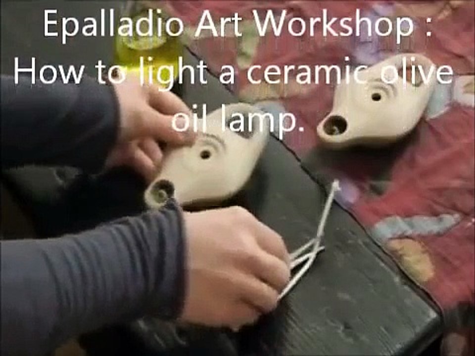 Epalladio Art Workshop- Ceramic olive oil lamps