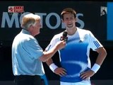 Djokovic imitates Sharapova 1st round Australia 2008