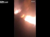 Explosive and Fuel Storage Explosion in Tianjin, South of Beijing, China 2015