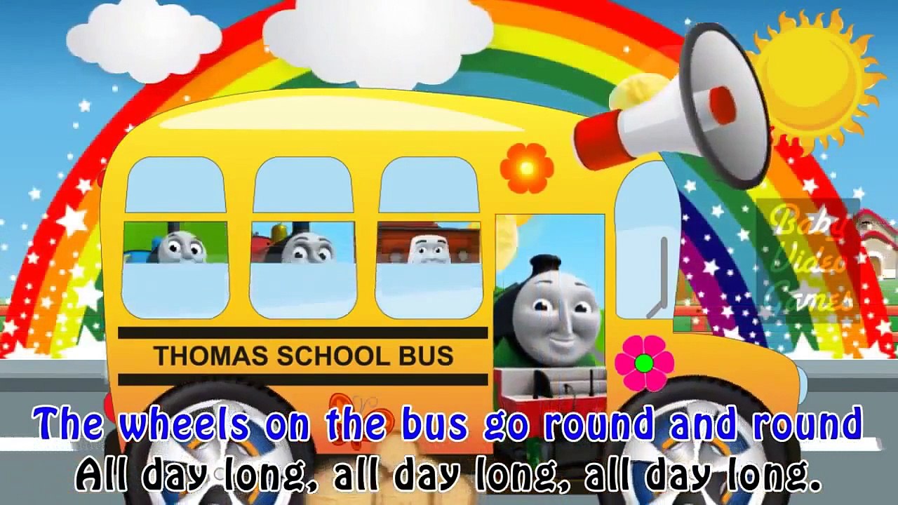 Thomas & Friends Nursery Rhymes Wheels on the Bus Preschool Song