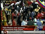 Video | El ¡Viva Chávez! de Pablo Montero en la capilla ardiente