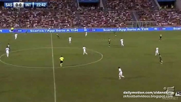 0-1 Grégoire Defrel Goal _ Inter Milan v. Sassuolo - Trofeo TIM 12.08.2015 HD