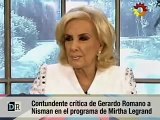 Imperdible: Romano le pega un baile a Mirtha sobre el caso Nisman