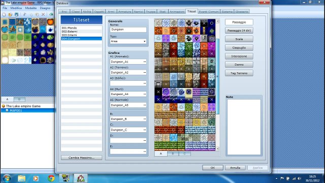 RPG Maker VX ACE - Basi sull'editor
