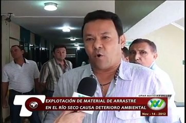 Explotación de material de arrastre en el río seco causa deterioro ambiental
