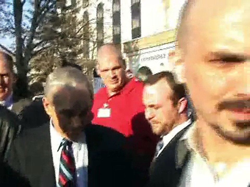 Ron Paul, Nashua: 48 Hours Before 2008 NH Primary With WWE 's " KANE " Glen Jacobs Part 4