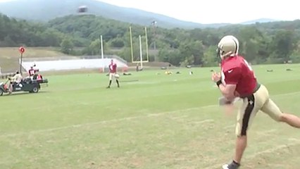 Drew Brees Shows Off Pinpoint Accuracy As He Drills Moving Target