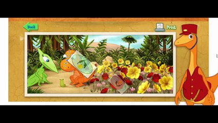 Dinosaur Train Conductor's Concentration Cartoon Animation PBS Kids Game Play Walkthrough