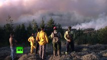 Portugal : des incendies menacent le parc naturel de la Serra da Estrela