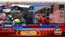 BUS Attack in Karachi - I G Sindh Media talk-  Safoora Bus Attack 12 may 2015 Latest News ARY