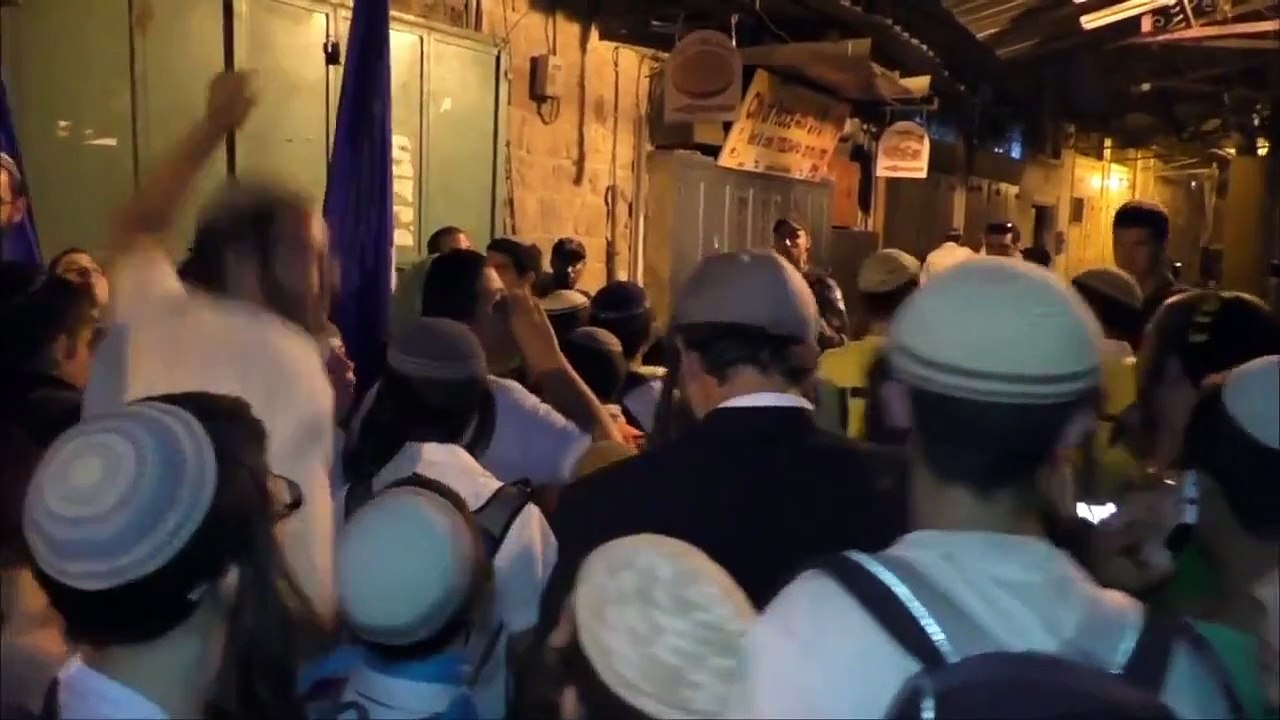 racist march held by 1500 far right israeli people..  oh, the irony.