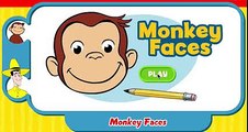 Curious George Full Episode English Cartoon Games – Monkey Faces – Ribbit – Hide & Seek –