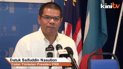 Télécharger la video: PKR parti Melayu: 'Pertarungan idea' Azmin, Saifuddin