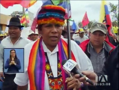 La marcha indígena ya está en el centro norte de Quito