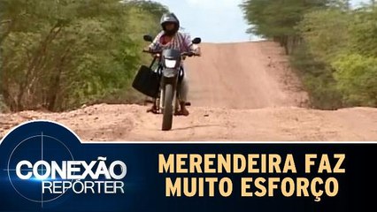 Merendeira faz esforço para não deixar crianças na mão