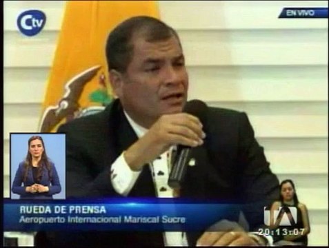 Correa sobre el paro nacional: “El paro va a ser un fracaso”