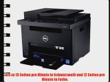 Dell C1765nf LED-Farblaser-Multifunktionsdrucker (600x600dpi USB LAN Fax Drucken Scannen Kopieren)