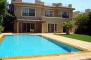 for rent villa in katameya heights with garden and swiming pool