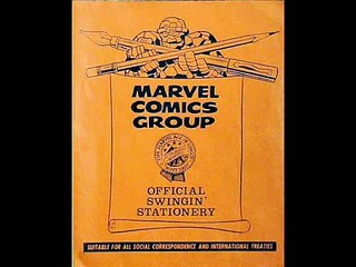 Marvel Comics Stationery From The 1960's And 1970's