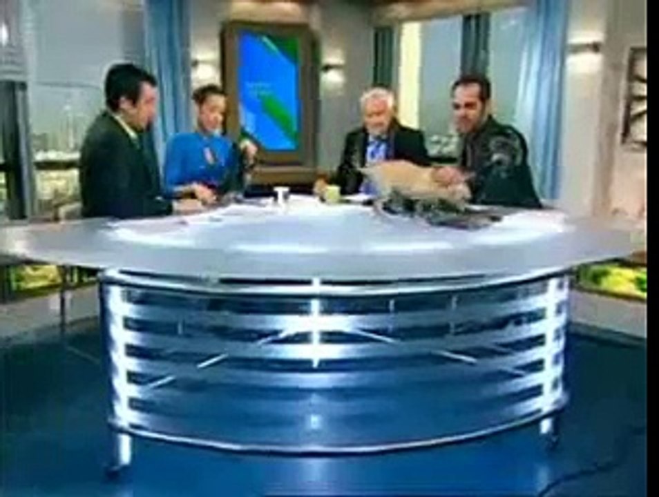 Dog poops on Live TV Show