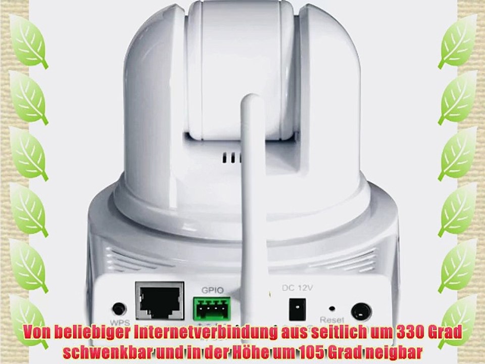 Trendnet TV-IP422WN SecurView Wireless-N Internetkamera mit Schwenk-/Neigekopf und Zoomfunktion