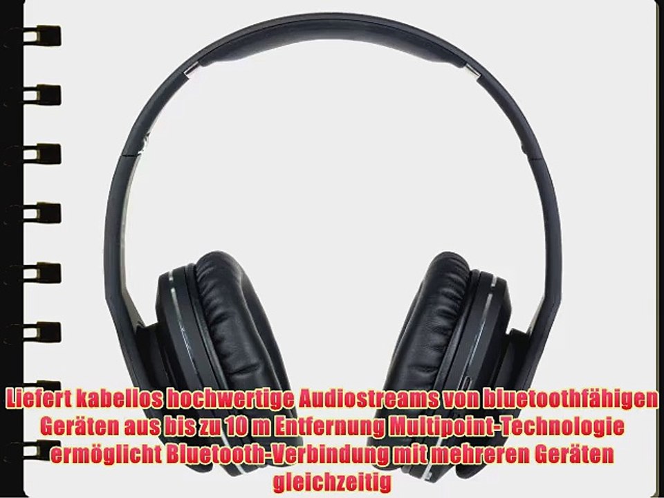 Manhattan Fathom Bluetooth-Kopfh?rer/Headset schwarz 178709 f?r Handys Smartphones iPhones