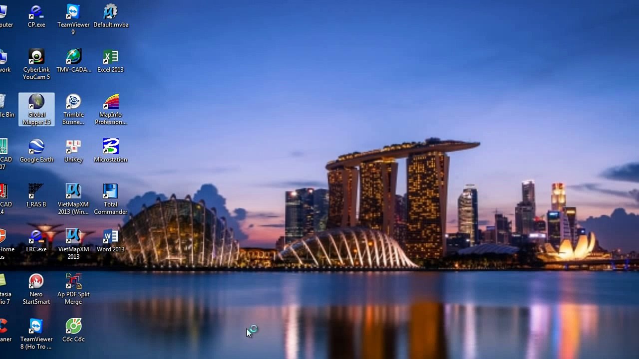 Hướng dẫn xuất bản đồ Microstation lên Google Earth