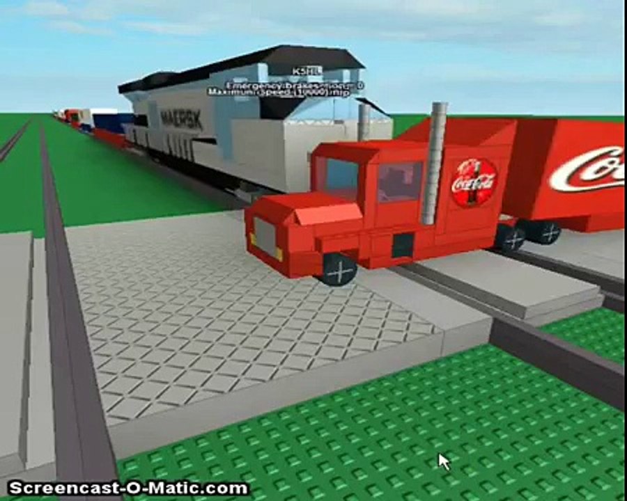 ROBLOX- Trains and Trucks Don't Mix (with music)