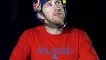 Danny MacAskill performs amazing bike stunts on giant toys