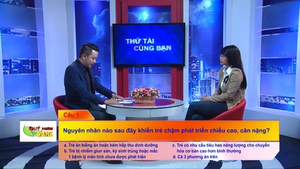 Tăng cường hấp thu dinh dưỡng giúp trẻ cao lớn khỏe mạnh [VTV2 04072015]