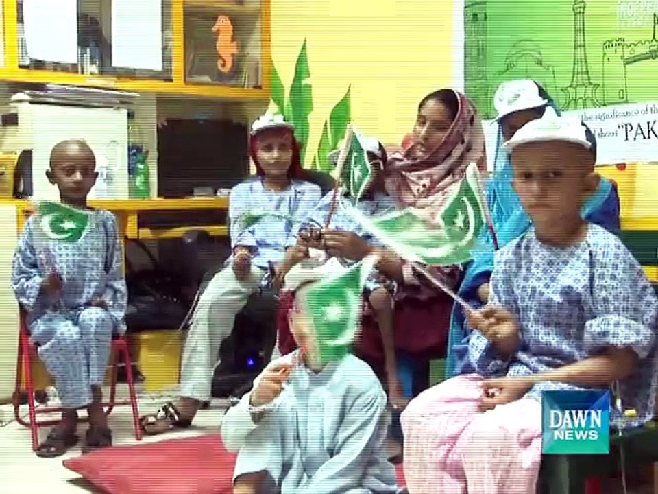 Cancer patients celebrated 14 August Independance Day at Shaukat Khanum Hospital, Dawn News report by Saif Ullah Cheema