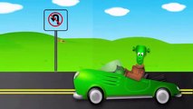 Learn Traffic Signs and Symbols with Monster Street Vehicles and Trucks for Kids Part 3