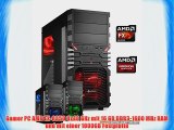 dercomputerladen Gamer PC System AMD FX-8350 8x40 GHz 16GB RAM 1000GB HDD Radeon R9 270X -2GB