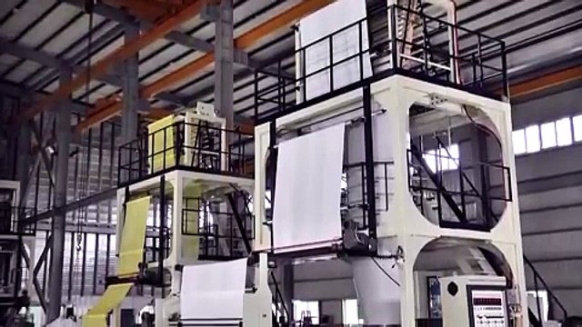 Multi layer co-extrusion blown film machine