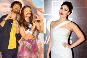 Shahid finds no similarity between Alia and Kareena