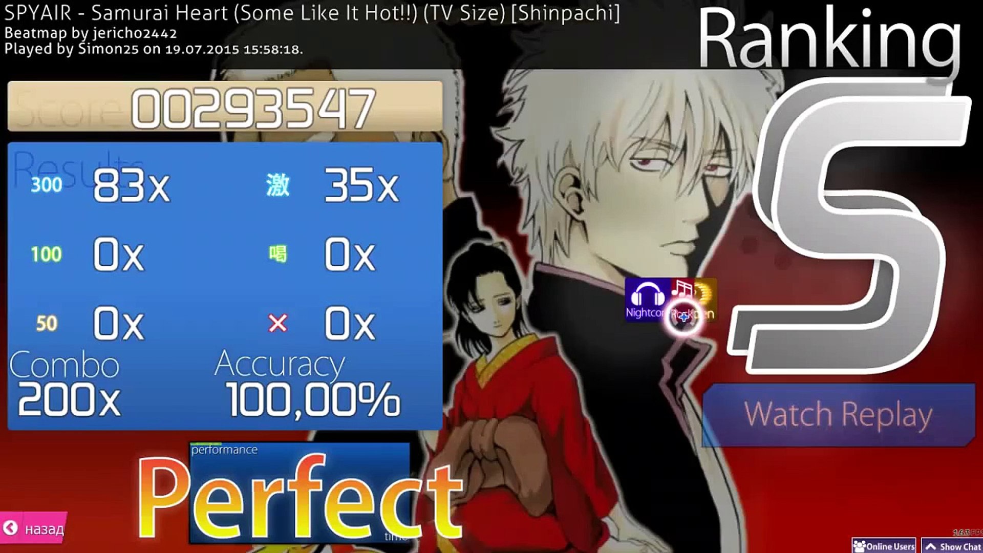 Osu Spyair Samurai Heart Some Like It Hot Tv Size Easy Video Dailymotion