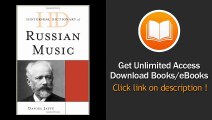 Historical Dictionary of Russian Music - PDF