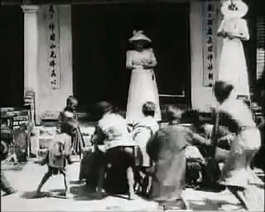 Lumière Brothers - Indochina: Children Gathering Rice...