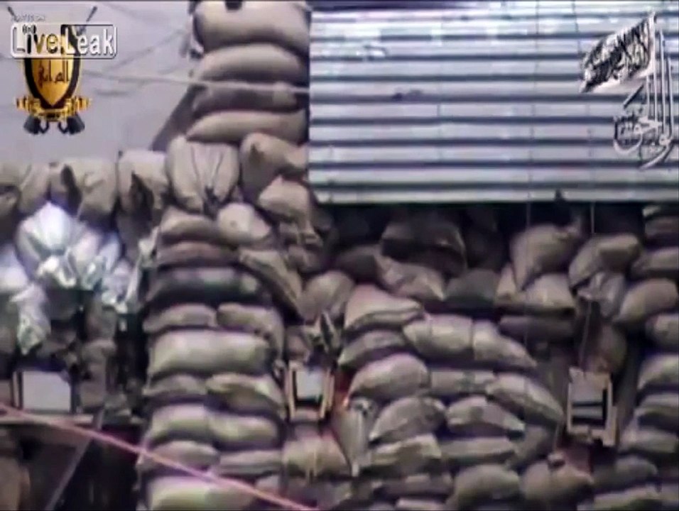 Syrian SAA Sniper Shoots FSA Rebel In The Head Through Peephole