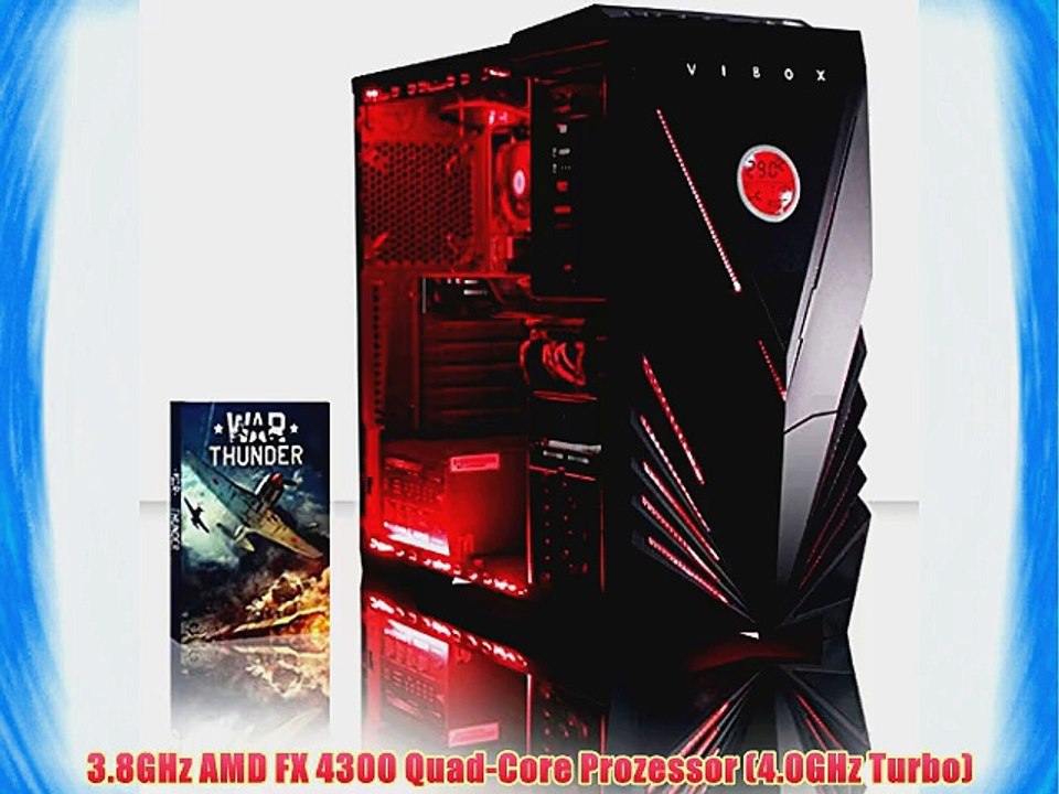 VIBOX Centre 4X- 4.0GHz AMD Quad-Core Gamer Gaming PC Multimedia Desktop PC Computer mit WarThunder