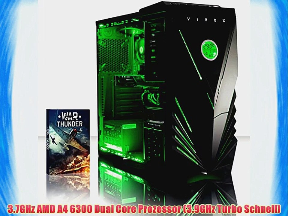 VIBOX Essentials 44 - 3.7GHz AMD Dual Core Desktop Gamer Gaming PC Computer mit WarThunder