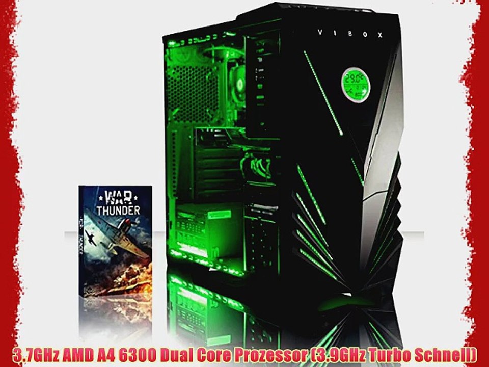 VIBOX Essentials 45 3.7GHz AMD Dual Core Desktop Gamer Gaming PC