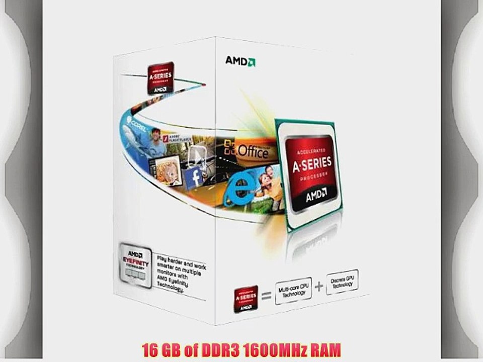 VIBOX Essentials 9 - 3.7GHz AMD Dual Core Desktop Gamer Gaming PC Computer mit WarThunder Spiel