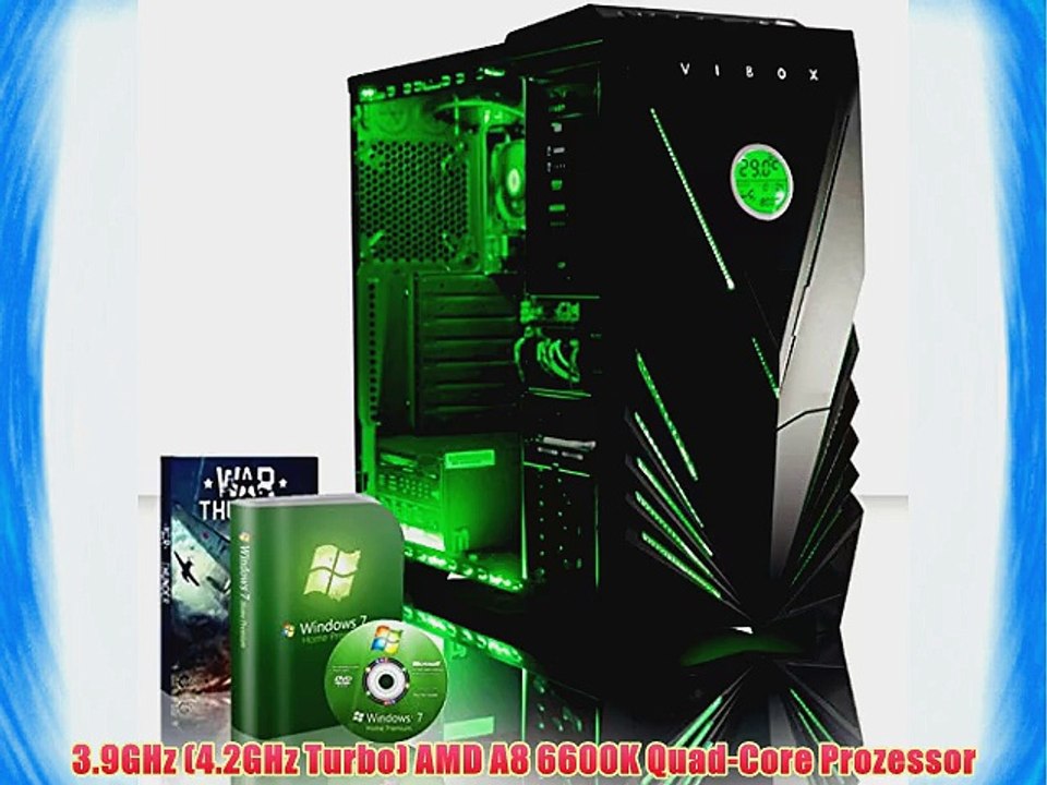 VIBOX Standard 3XW - B?ro Familie Gamer Gaming PC Multimedia Desktop PC Computer mit WarThunder