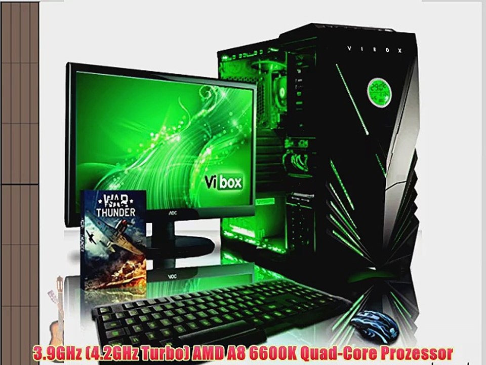 VIBOX Standard Paket 3L - B?ro Familie Gamer Gaming PC Multimedia Desktop PC Computer mit WarThunder