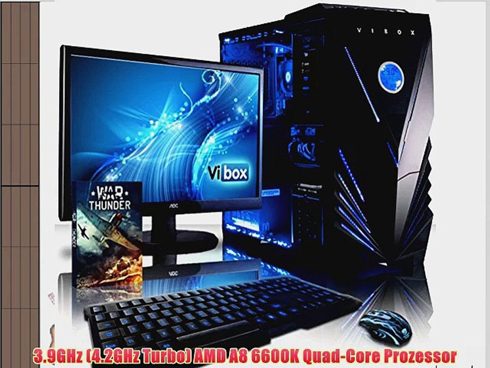 VIBOX Standard Paket 3X - B?ro Familie Gamer Gaming PC Multimedia Desktop PC Computer mit WarThunder