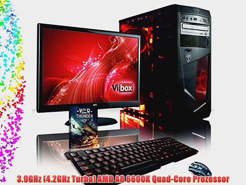 VIBOX Standard Paket 3XLW - B?ro Familie Gamer Gaming PC Multimedia Desktop PC Computer mit